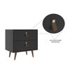 Velador Di Poretti Design Padua 2 Cajones Negro