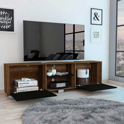 Imagen 2 del producto Rack TV TuHome Vassel Caramelo / Wengue  Hasta 80""