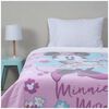Frazada Polar Infantil Sherpa Estampado Disney Minnie Vintage 150 x 200 cm