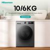 Lavadora Secadora Carga Frontal Hisense WD1i1041BT 10/6 Kg Titanium