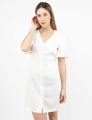 Imagen 2 del producto Vestido Corto Manga Corta Mujer Zibel Beige