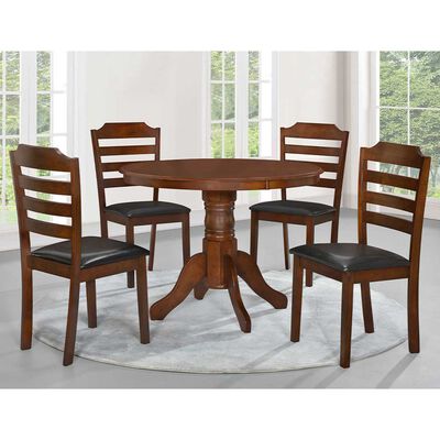 Imagen 2 del producto Juego de Comedor Dreams Enzo 4 Sillas Café