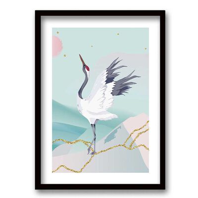 Imagen 1 del producto Cuadro Decorativo Retela Acuarela Swan 70 x 50 cm