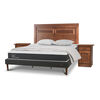 Cama Europea CIC King New Ortopedic + Respaldo Mil&aacute;n + 2 Veladores + Almohadas + Plum&oacute;n Pluma