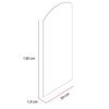Espejo Rectangular TuHome Oporto 50 x 130 cm