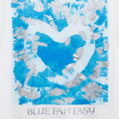 Imagen 2 del producto Polera Manga Corta de Algodón Niña Mila Blanco, Rosado