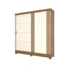 Clóset Home Mobili M8 M4 2 Puertas 2 Cajones Nogal Blanco Off