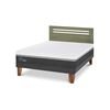 Cama Europea CIC 2 Plazas Ortopedic Advance + Respaldo Munich Olivo