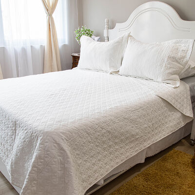 Imagen 2 del producto Quilt Doral 2 Plazas Blanco Velvety