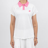 Polera Deportiva Mujer Lotto Blanco, Negro