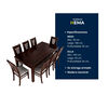 Juego de Comedor Muebles Hema Roma 8 Sillas Chocolate