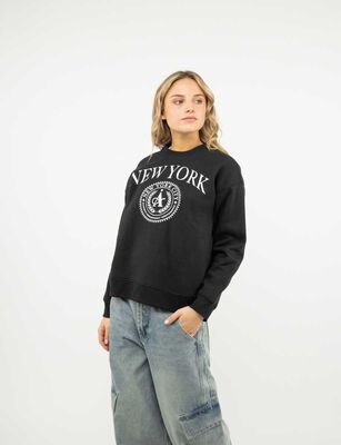 Imagen 1 del producto Polerón Mujer Icono Negro