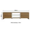Rack TV Mobilo Metz Madera Blanco Hasta 75"