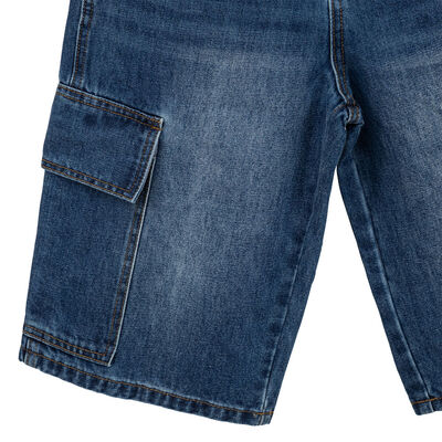 Imagen 2 del producto Short de Algodón Niño Cutback Denim, Gris
