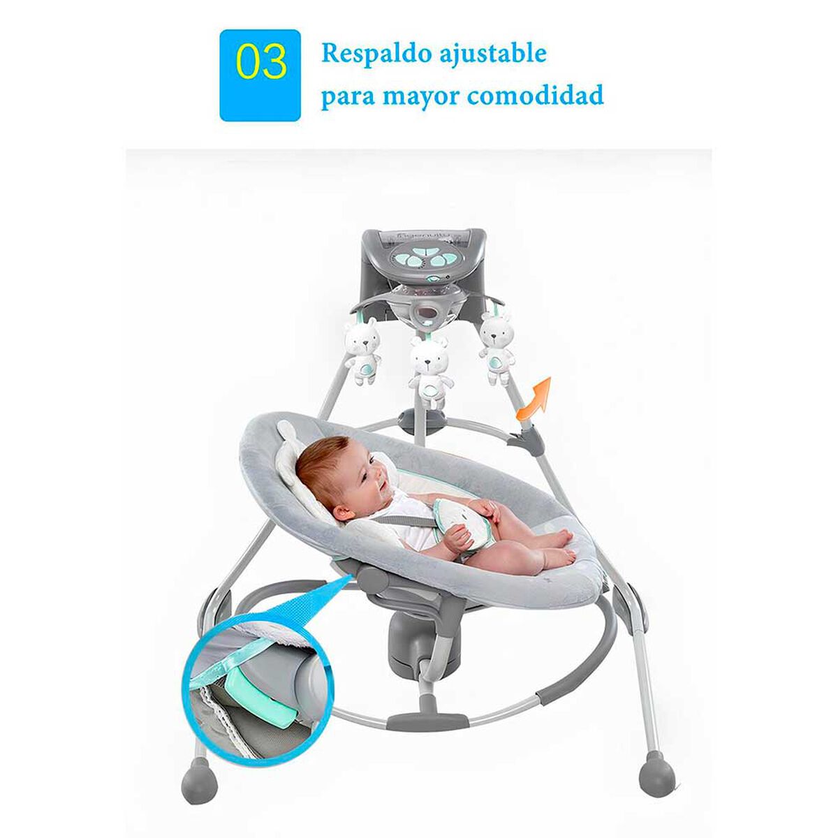 Columpio Mecedora Electrico 360&deg; Ingenuity By Lubabycas