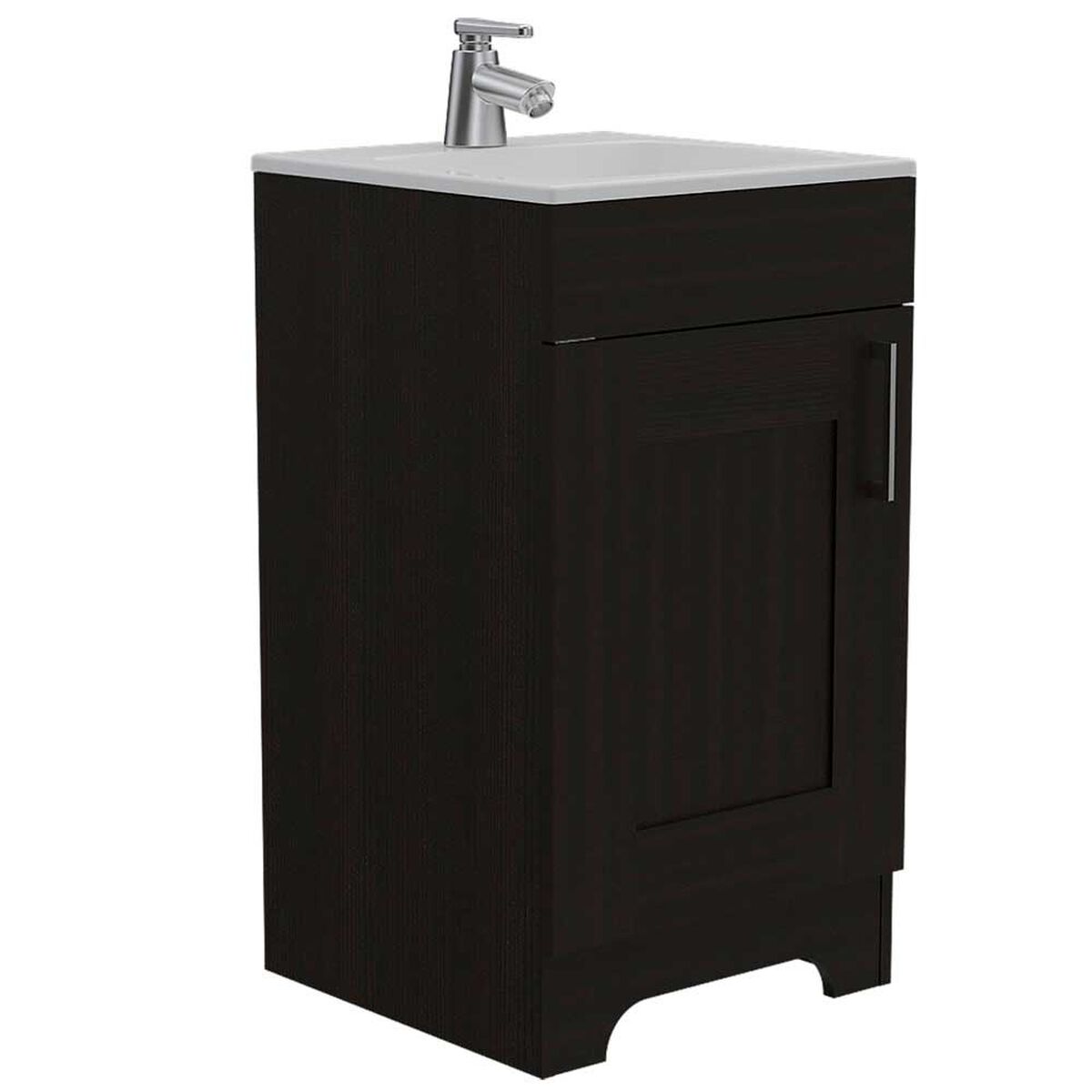 Combo Mueble Lavamanos + Espejo TuHome My Bath Wengue