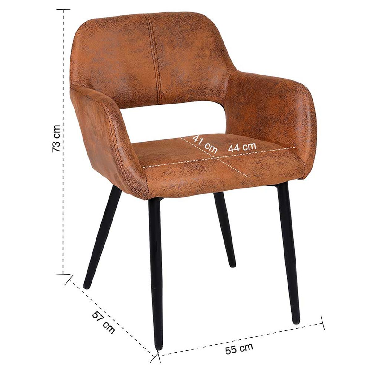 Pack de 2 Sillas Novahus Cromwell Café