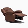 Juego de Living Reclinable Daniels Sof&aacute; 3 Cuerpos + 2 Bergers Martell Caf&eacute;