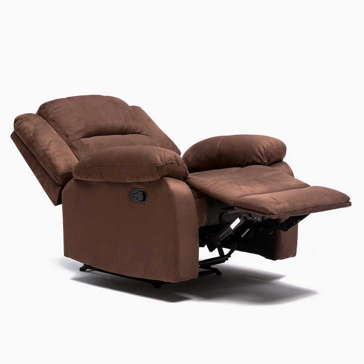 Juego de Living Reclinable Daniels Sof&aacute; 3 Cuerpos + 2 Bergers Martell Caf&eacute;