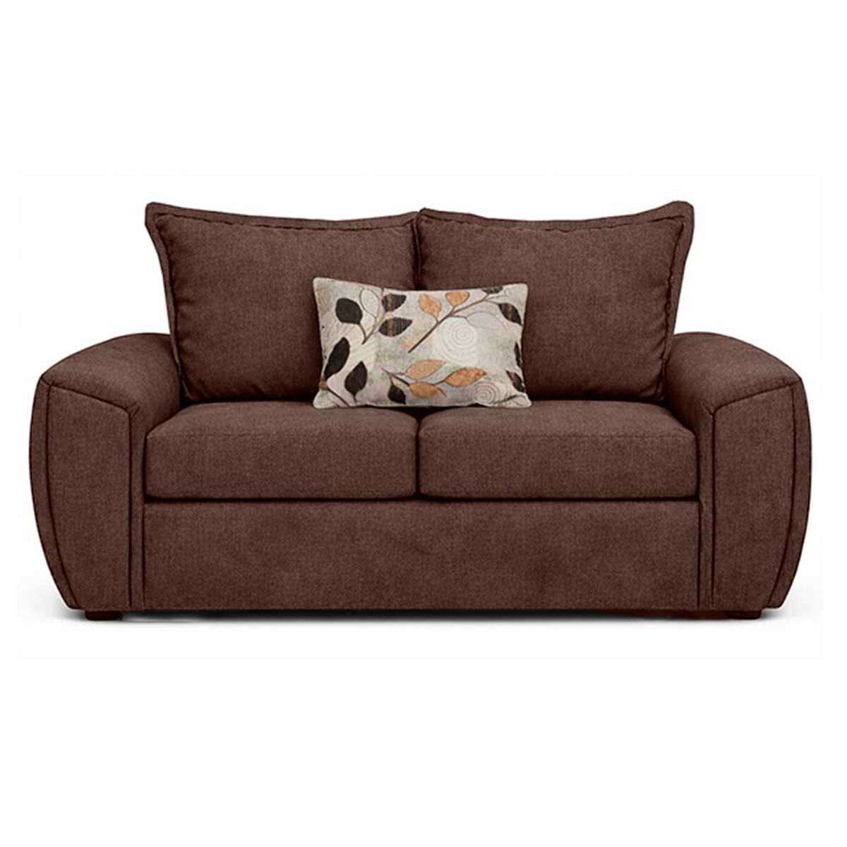 Juego de Living Elegant Detail New Houston 2-1-1 Cuerpos Caf&eacute;
