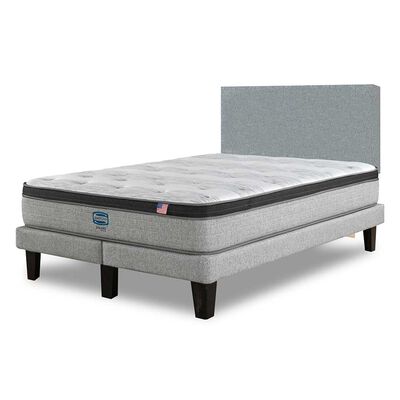 Imagen 2 del producto Cama Europea Simmons 2 Plazas Dreamer Plazasus Box + Respaldo Praga Plazasata