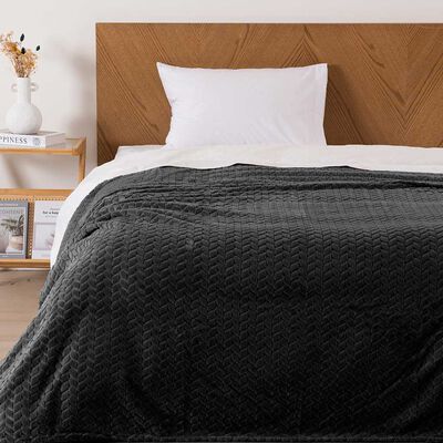 Imagen 1 del producto Frazada Mashini Jqd Flannel Nevada 1.5 Plazas Marengo