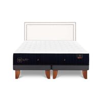Cama Europea CIC Base Dividida King Premium + Respaldo Danubio