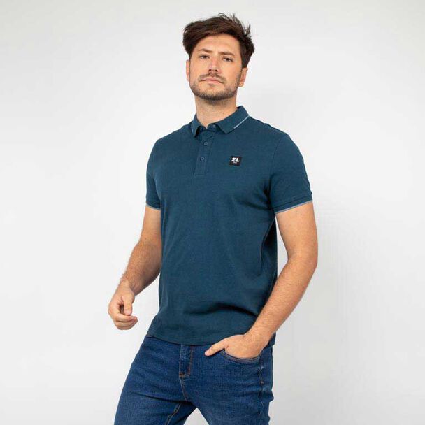 Polera Piqué Slim Manga Corta Hombre Zibel