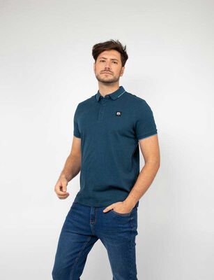 Imagen 1 del producto Polera Piqué Slim Manga Corta Hombre Zibel Azul, Gris, Negro, Olivo