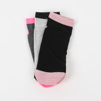 Pack 3 Unidades Calcetin Mujer Corto de Algodón Icono Surtido