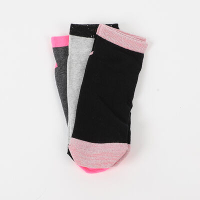 Imagen 1 del producto Pack 3 Unidades Calcetin Mujer Corto de Algodón Icono Surtido