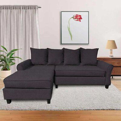 Sofá Seccional Izquierdo Living Factory Barcelo 3 Cuerpos Chocolate