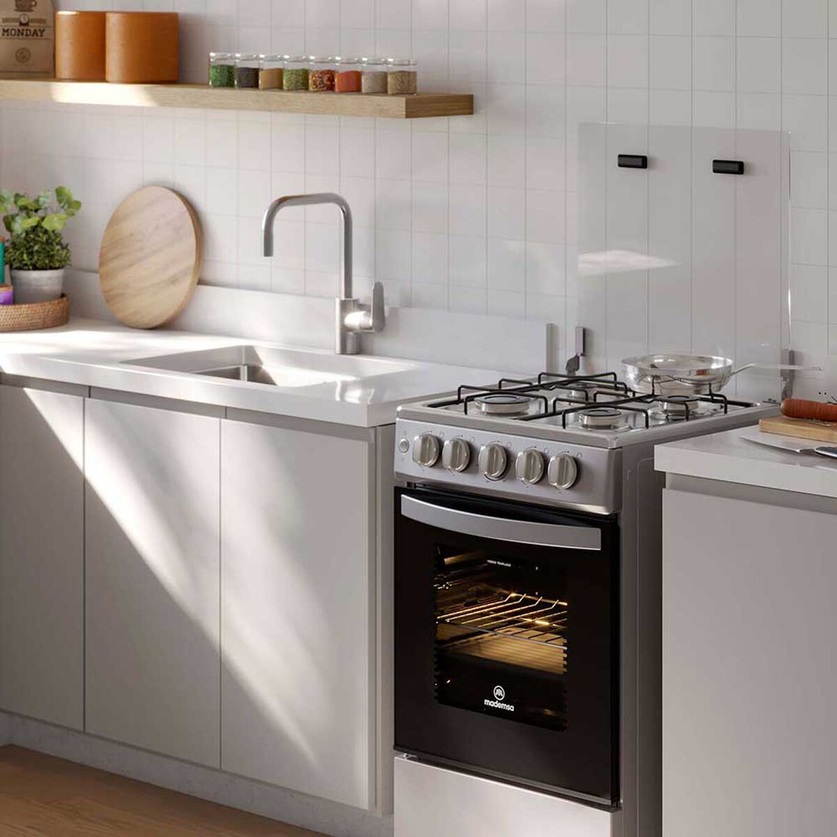 Cocina a Gas Mademsa FM4ES 4 Quemadores