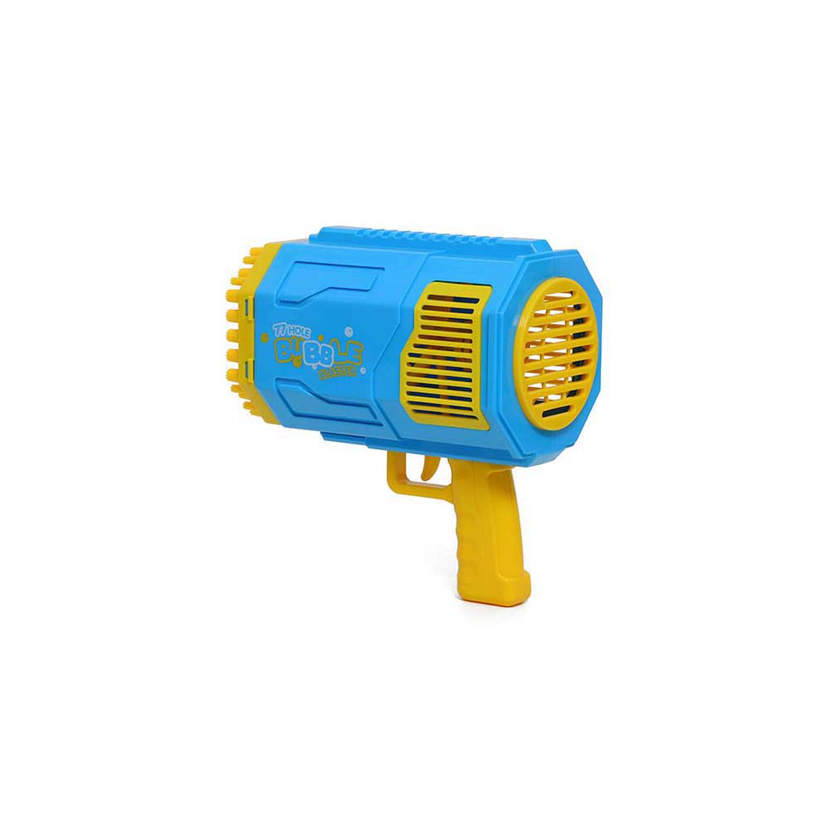 Pistola de Burbujas de 77 Agujeros con Luz + Solución de Burbujas 100 ML Happy Line