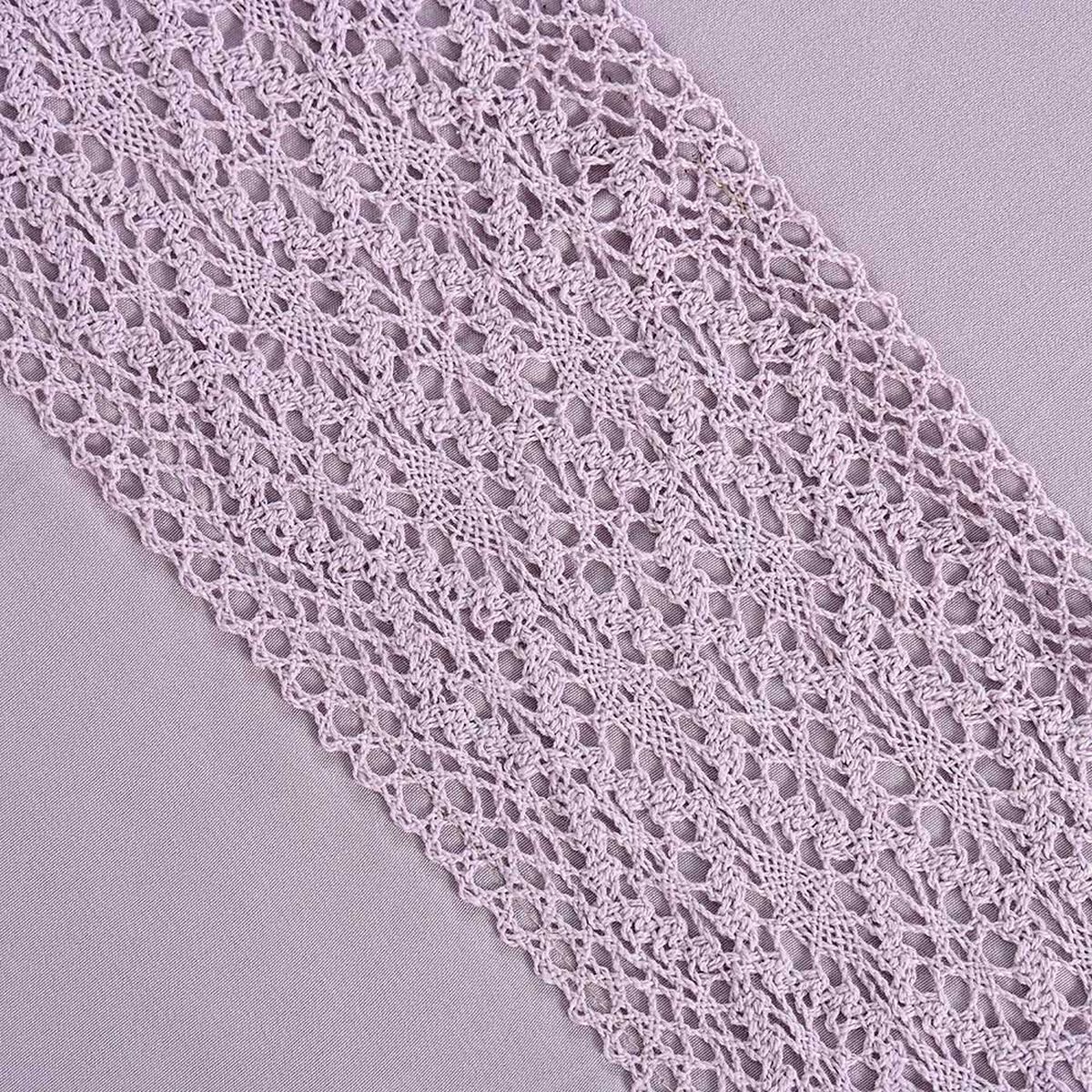 Juego de Sábanas American Family King Crochet Malva