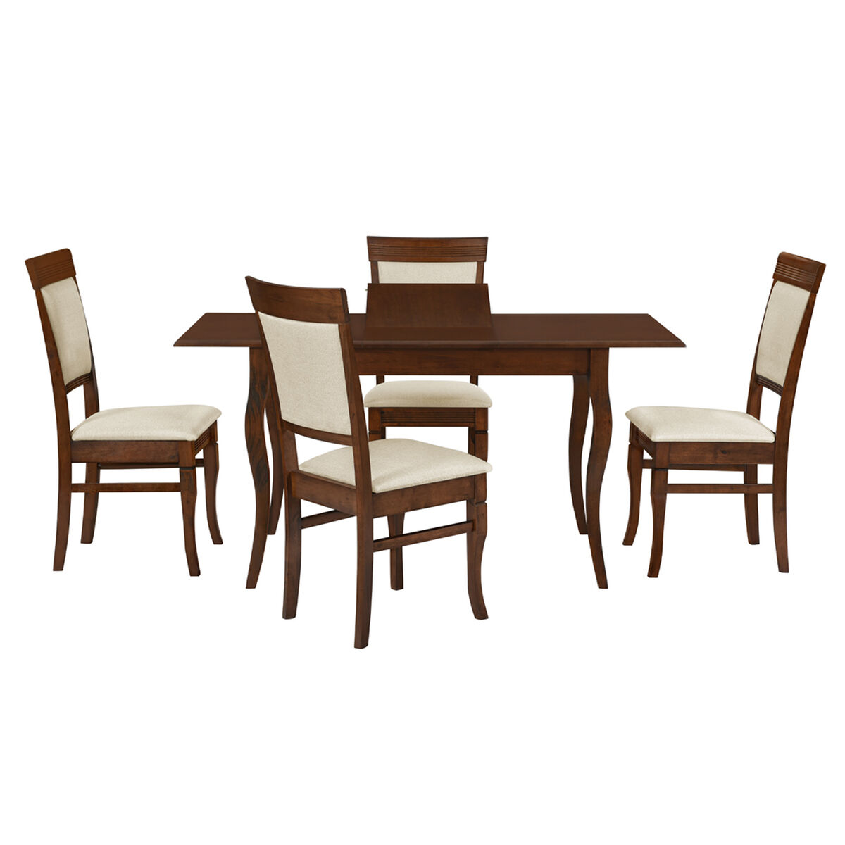 Juego de Comedor Zoy Home Santorini 4 Sillas Café