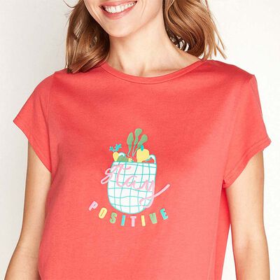 Pijama Manga Corta Estampado Mujer Intime