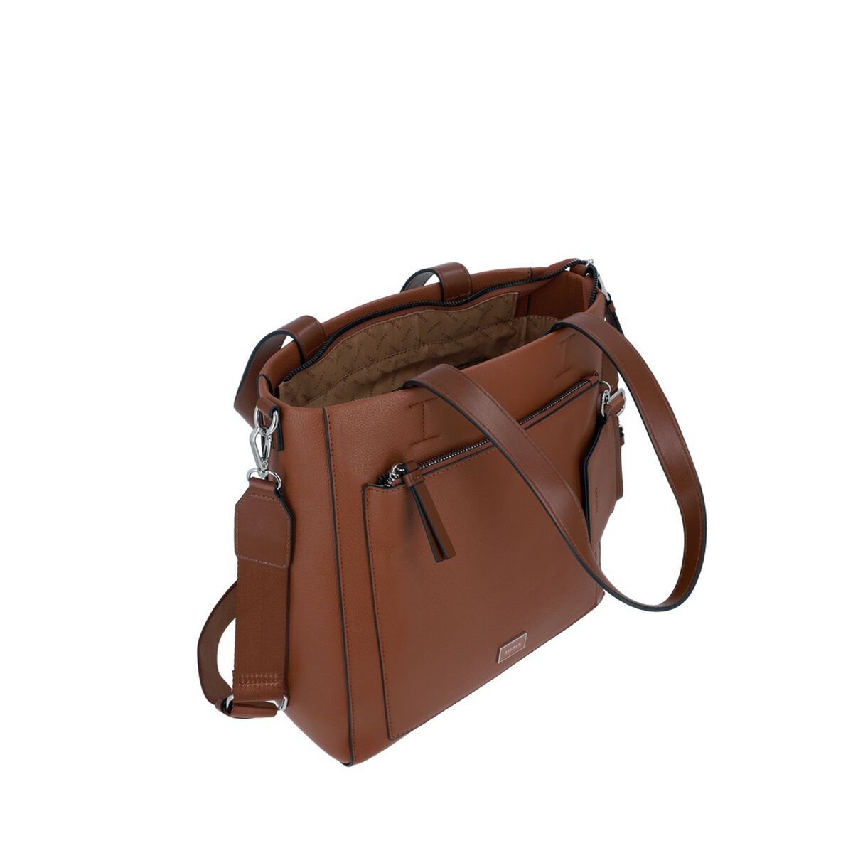Cartera Tote Secret Nara ST6 M Caf&eacute;