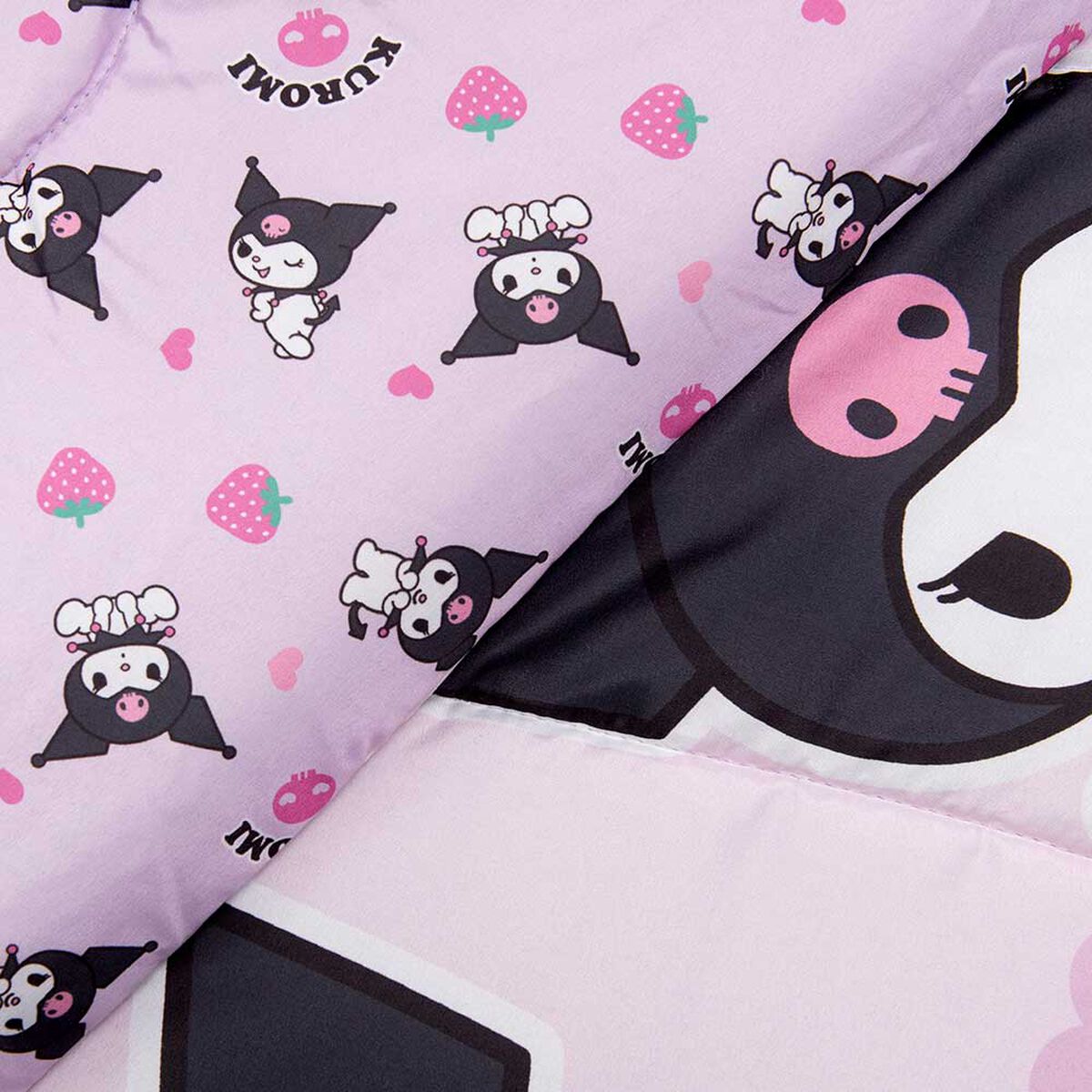 Plum&oacute;n Infantil Sanrio-Kuromi 1.5 Plazas Frutillas