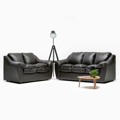 Imagen 2 del producto Juego de Living Cabsur Galicia Sofá 3 Cuerpos + Sofá 2 Cuerpos PU Café