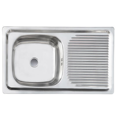 Imagen 1 del producto Lavaplatos Derecho Empotrable Con Rebalse Splendid 800X435 cm