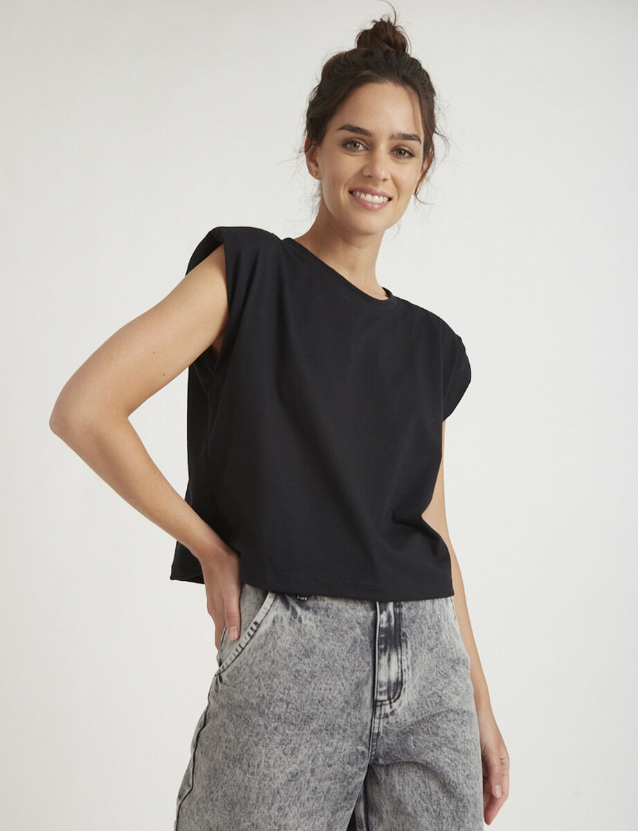 Polera con Hombreras Mujer Zibel