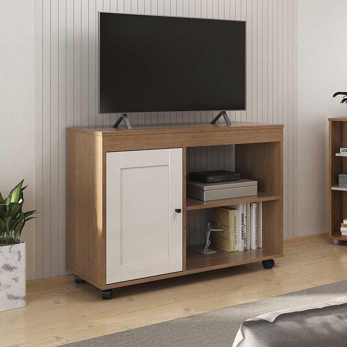 Rack TV Exit Sampa Hasta 42" Cerezo Beige