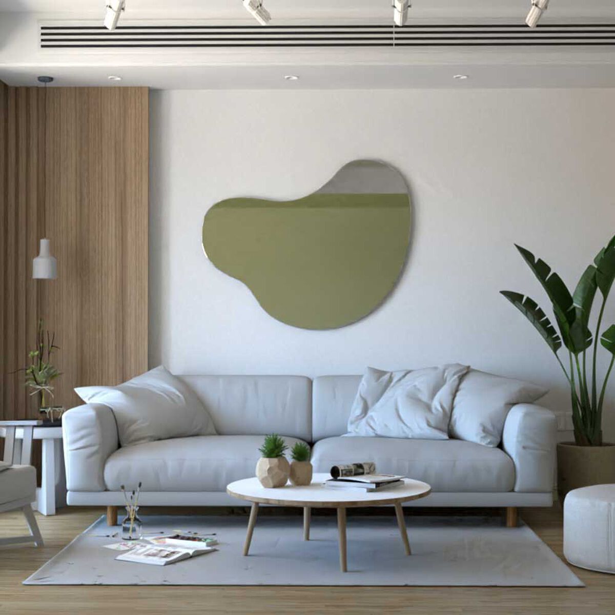 Espejo de Vidrio TuHome Fluye Otto 90 x 110 cm