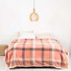 Frazada de Poliéster Mashini 1,5 Plazas Tartan Coral
