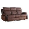 Sofá Reclinable Zoy Home Brunei 3 Cuerpos Café