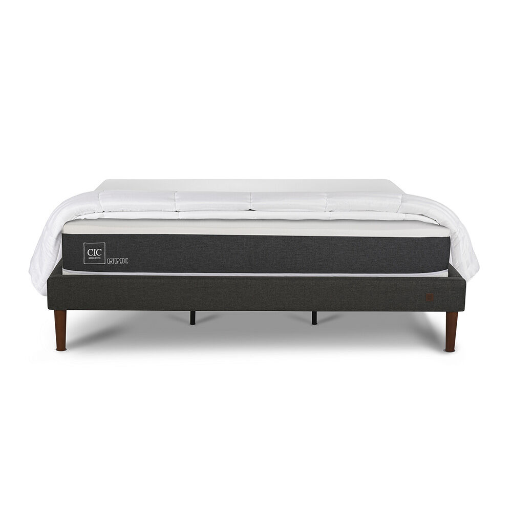 Cama Europea CIC King New Ortopedic + Plumón