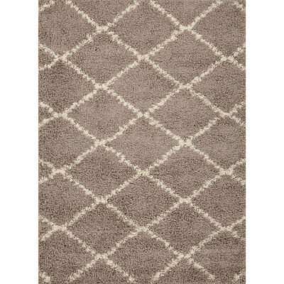 IDETEX Bajada de Cama Idetex Shaggy Cell 150 x 200 cm Beige