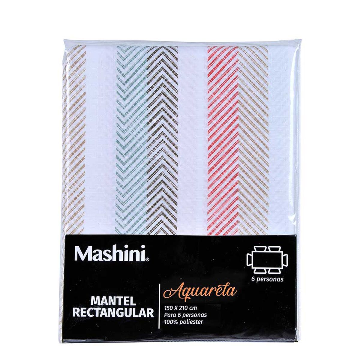 Mantel Rectangular Mashini Arya 210 x 150 cm