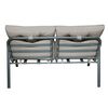 Juego de Living para Terraza Casanova Murano Sofá 2 Cuerpos + Dos Sillones 1 Cuerpo + Mesa de Centro Gris